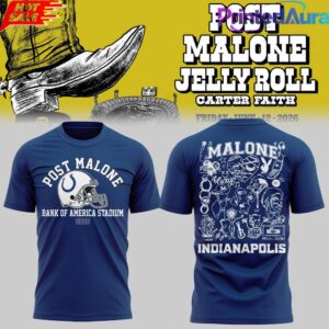 Post Malone The Big Ass Stadium Tour At Bank of America Stadium Charlotte NC Tee