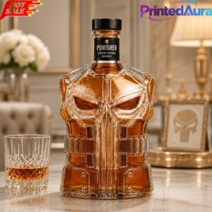 Punisher Skull Tactical Armor Whiskey Bottle - Limited Edition 1