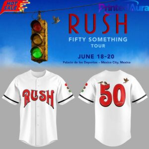 RUSH Fifty Something Tour Baseball Jersey