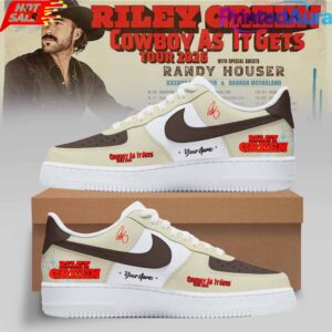 Riley Green Cowboy As It Gets Tour 2026 Custom Air Force 1 Sneaker