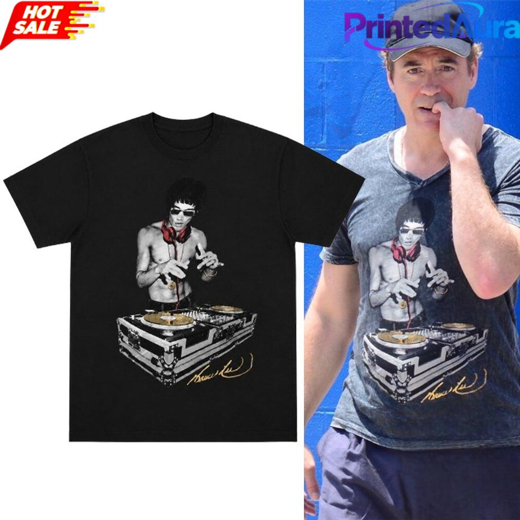 Robert Downey Jr Bruce Lee DJ Kung Fu Tee Robert Downey Jr Bruce Lee DJ Kung Fu Tee