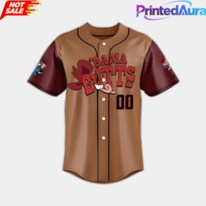 Rocket City Trash Pandas Bama Butts Day Custom Baseball Jersey 1