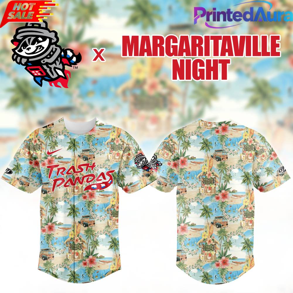 Rocket City Trash Pandas x Margaritaville Night Baseball Jersey Rocket City Trash Pandas x Margaritaville Night Baseball Jersey