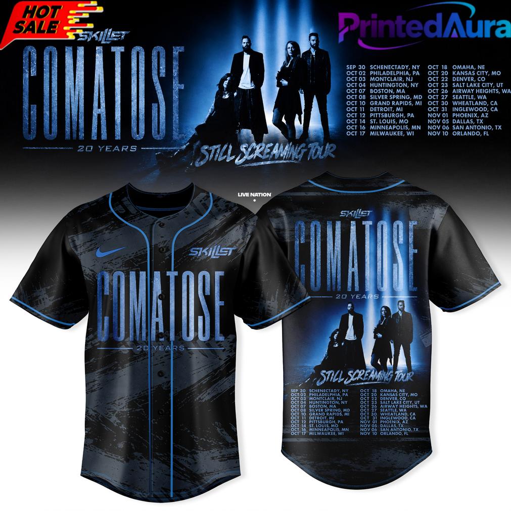SKILLET COMATOSE 20 YEARS BASEBALL JERSEY COLLECTION SKILLET COMATOSE 20 YEARS BASEBALL JERSEY COLLECTION
