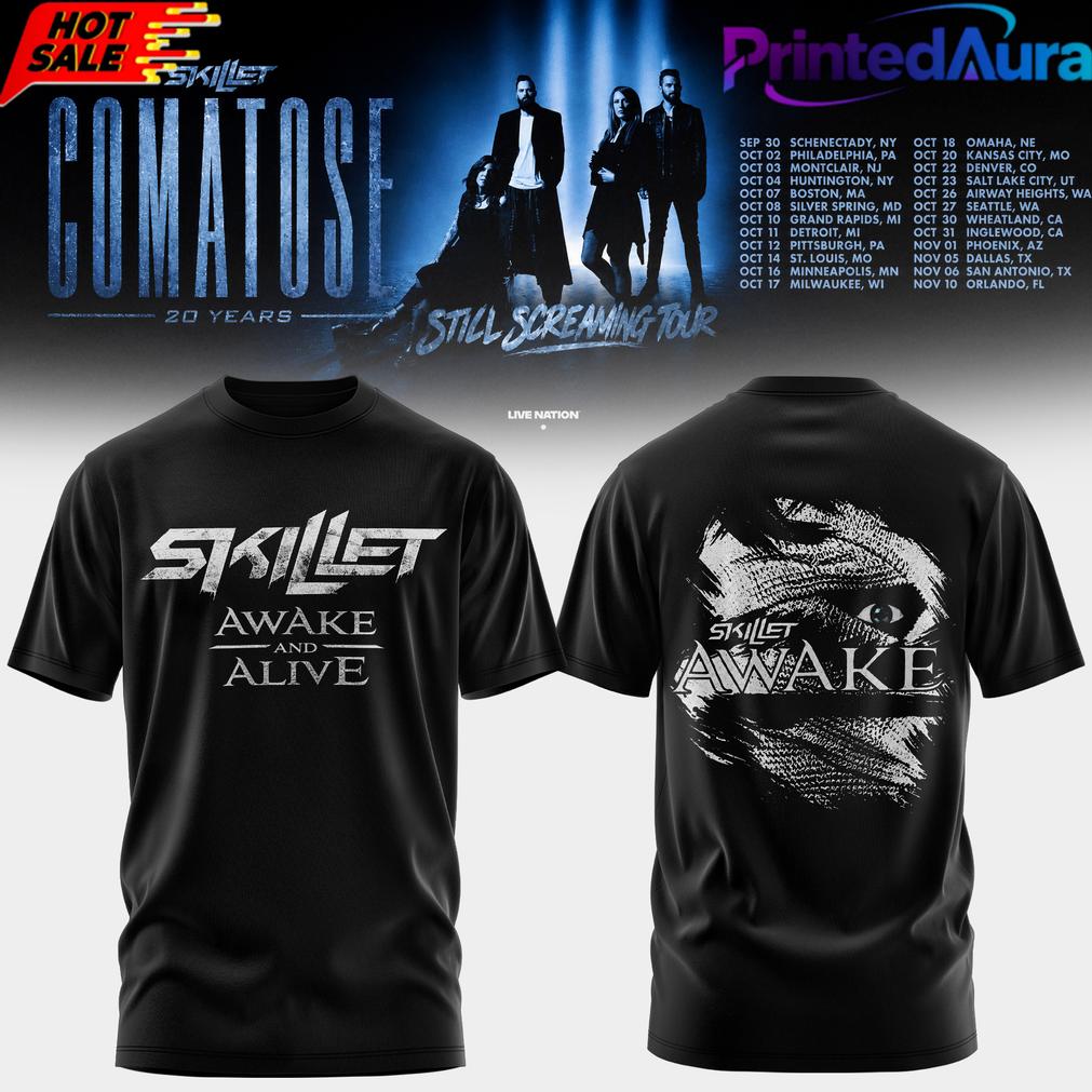SKILLET COMATOSE 20 YEARS TSHIRT COLLECTION SKILLET COMATOSE 20 YEARS TSHIRT COLLECTION
