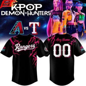 Saja Boys x Texas Rangers Special Baseball Jersey