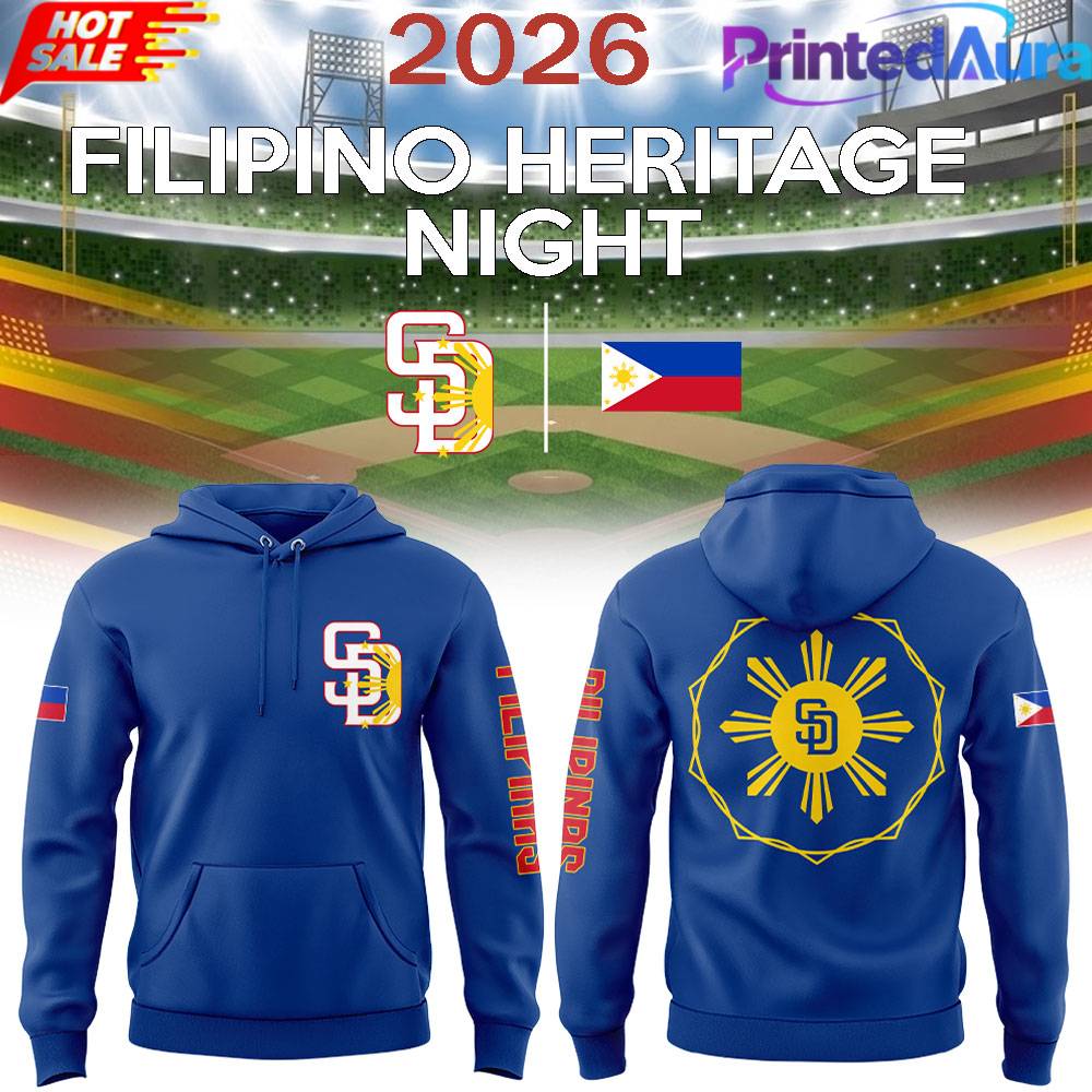 San Diego Padres x Filipino Heritage Night 2026 Hoodie San Diego Padres x Filipino Heritage Night 2026 Hoodie