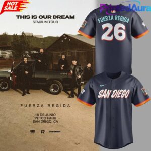 San Diego Padres x Fuerza Regida This Is Our Dream Stadium Tour 2026 Baseball Jersey