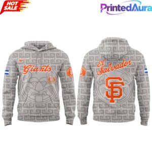 San Francisco Giants El Salvadoran Heritage Night 2026 Hoodie Grey 1