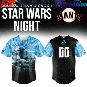 San Jose Giants x Star Wars Night Baby Grogu Custom Baseball Jersey