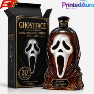 Scream Ghostface Mask 30th Anniversary Commemorative Edition Whiskey Bottle