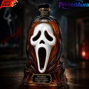 Scream Ghostface Mask 30th Anniversary Commemorative Edition Whiskey Bottle 1