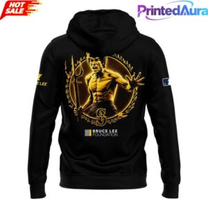 Seattle Mariners 2026 Bruce Lee Night Hoodie 1