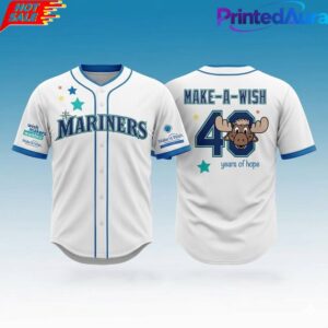 Seattle Mariners MakeAWish 40 Years of Hope Baseball Jersey 1