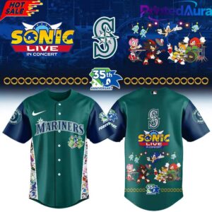 Seattle Mariners x Sonic Live in Concert 2026 Baseball Jersey