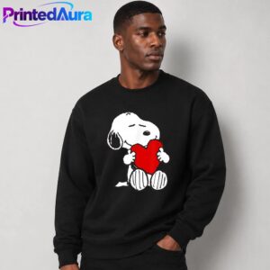 Snoopy Hugging Heart T-Shirt 2 Snoopy Hugging Heart T-Shirt 2