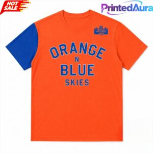 Spike Lee Orange And Blue Skies Knicks Game 4 Tee 1 Spike Lee Orange And Blue Skies Knicks Game 4 Tee 1