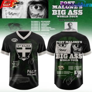 St Kilda Football Club x Post Malone Big Ass World Tour 2026 Football Jersey