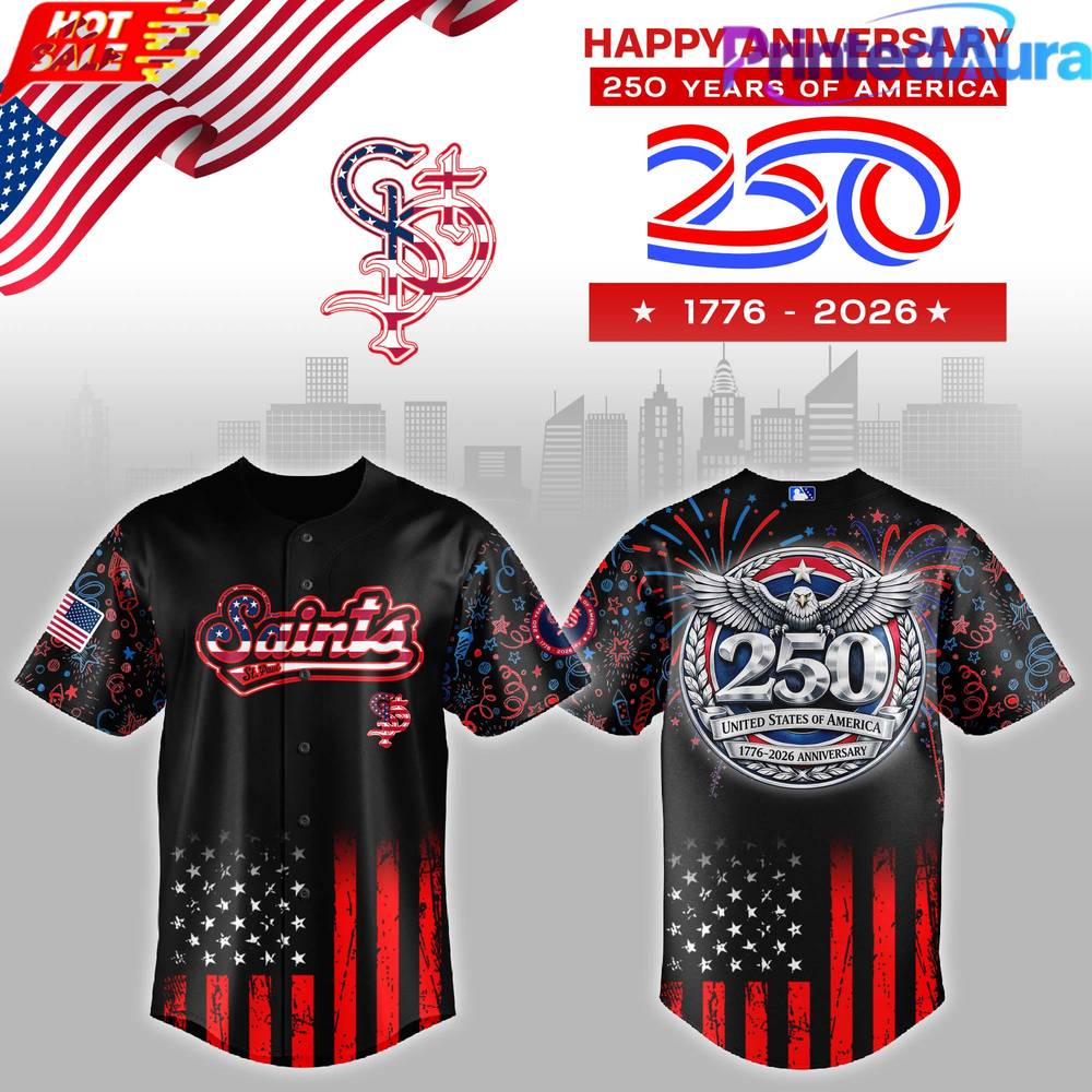 St Paul Saints x 250 Years USA Anniversary Limited Edition Jersey St Paul Saints x 250 Years USA Anniversary Limited Edition Jersey