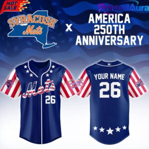 Syracuse Mets x America 250th Anniversary Custom Baseball Jersey