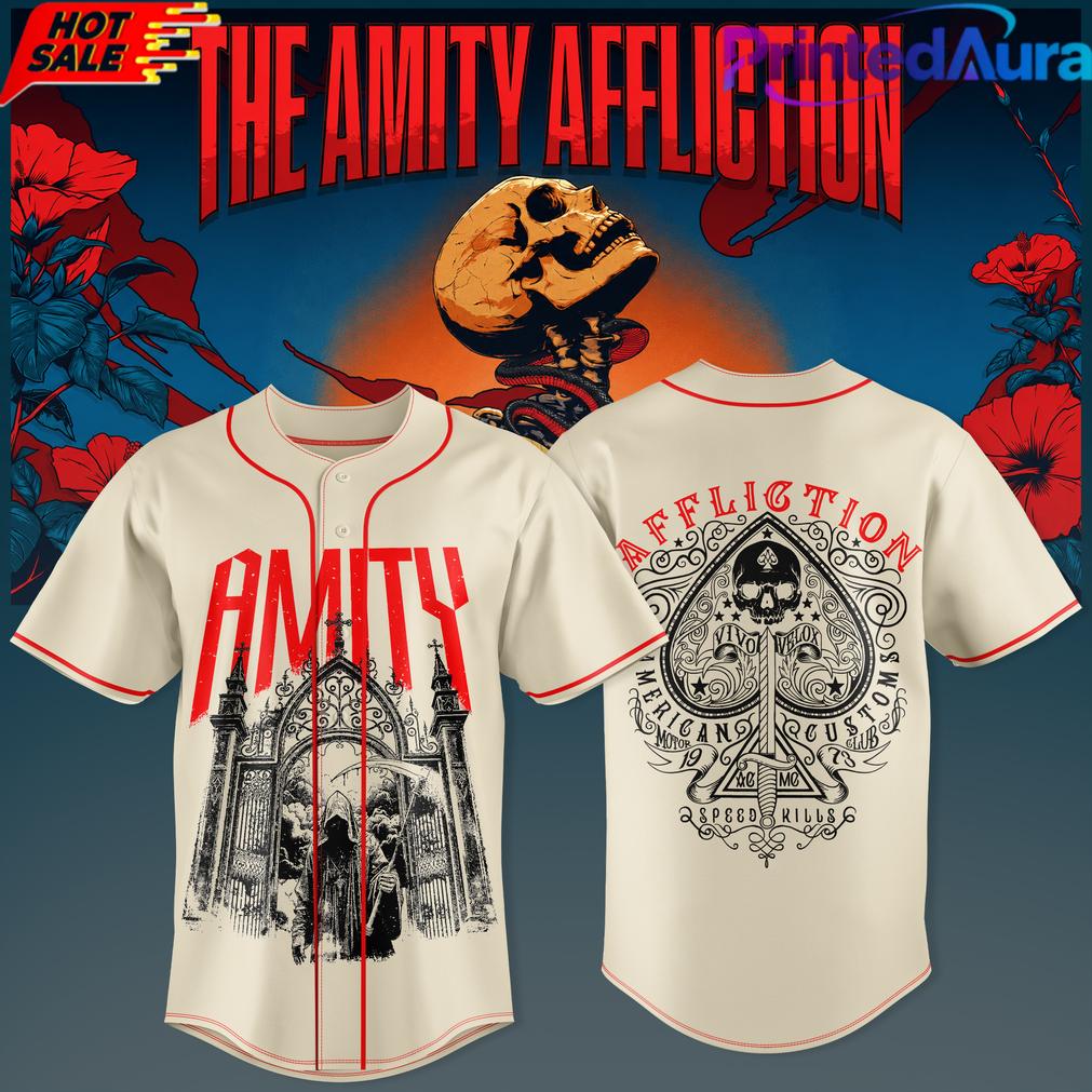 THE AMITY AFFLICTION LEGACY COLLECTION BASEBALL JERSEY THE AMITY AFFLICTION LEGACY COLLECTION BASEBALL JERSEY