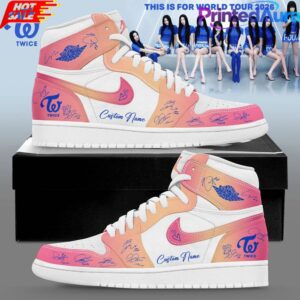 TWICE This Is For World Tour 2026 Custom Pink Air Jordan 1 Shoes