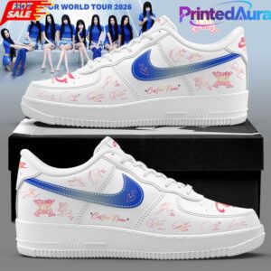TWICE This Is For World Tour 2026 Signature Custom Pink Air Force 1 Shoes