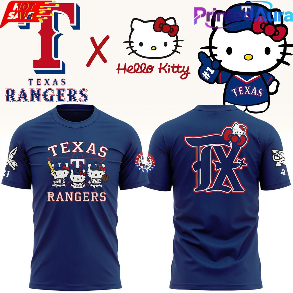 Texas Rangers x Hello Kitty Night Limited Tee Texas Rangers x Hello Kitty Night Limited Tee