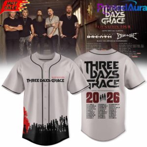 Three Days Grace Alienation Tour 2026 Baseball Jersey