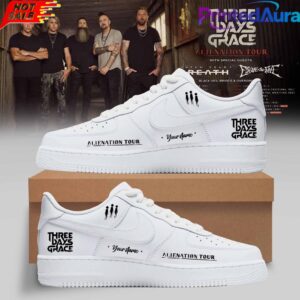 Three Days Grace Alienation Tour 2026 Custom AF1 Sneaker