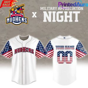 Toledo Mud Hens x 2026 Military Appreciation Night Custom Baseball Jersey