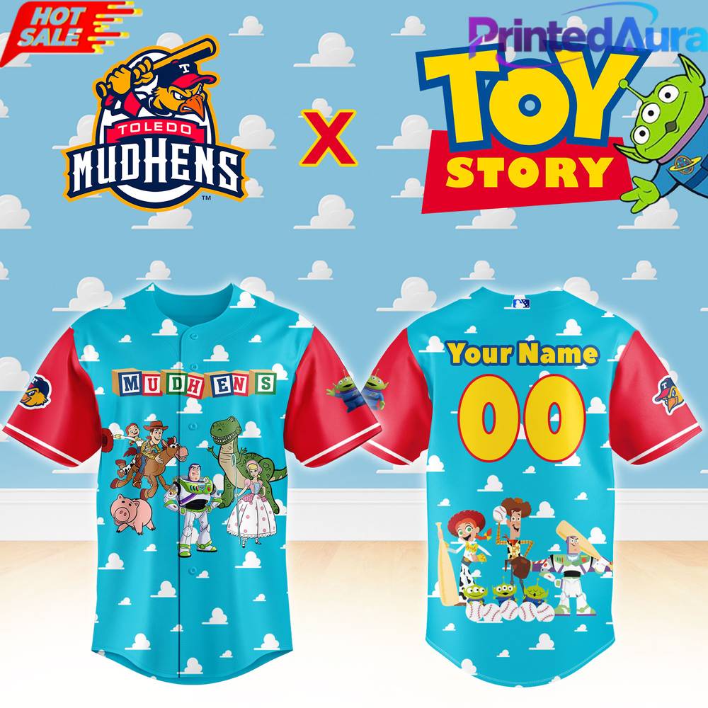 Toledo Mud Hens x Toy Story Night Custom Baseball Jersey Toledo Mud Hens x Toy Story Night Custom Baseball Jersey