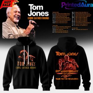 Tom Jones Come Gather Round Tour 2026 Hoodie