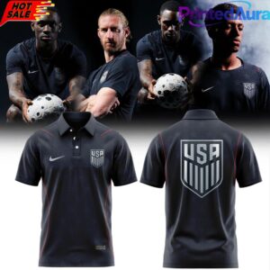 USMNT 2026 Stripes Match Black Edition Polo Shirt