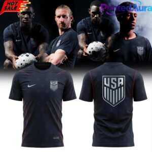 US Soccer 2026 Stripes Match Black Tee