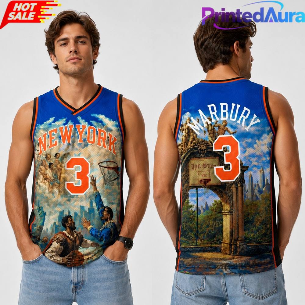 2026 Knicks Stephon Marbury Hardwood Basketball Jersey 2026 Knicks Stephon Marbury Hardwood Basketball Jersey