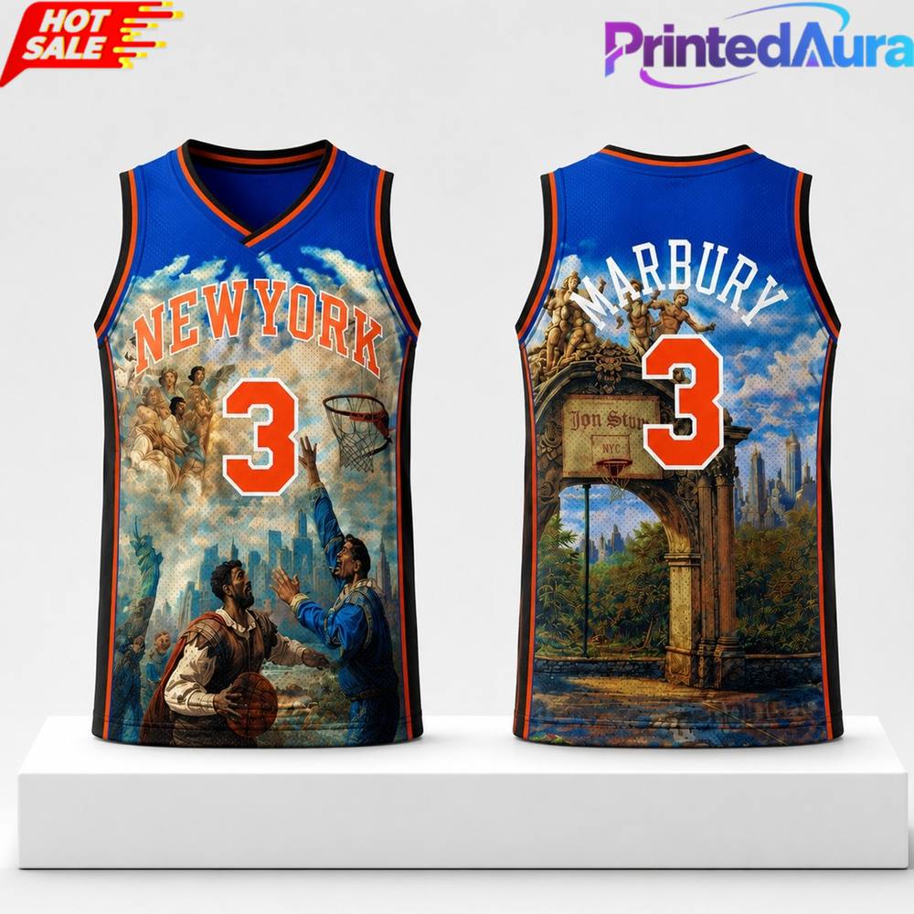 2026 Knicks Stephon Marbury Hardwood Basketball Jersey 2026 Knicks Stephon Marbury Hardwood Basketball Jersey