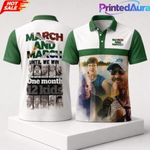 2026 March And March Until We Win One Month 12 Kids T-Shirt