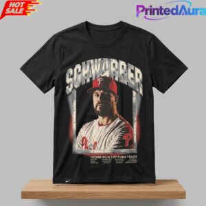 2026 Philadelphia Phillies Kyle Schwarber Home Run Hitting Tour Shirt 1