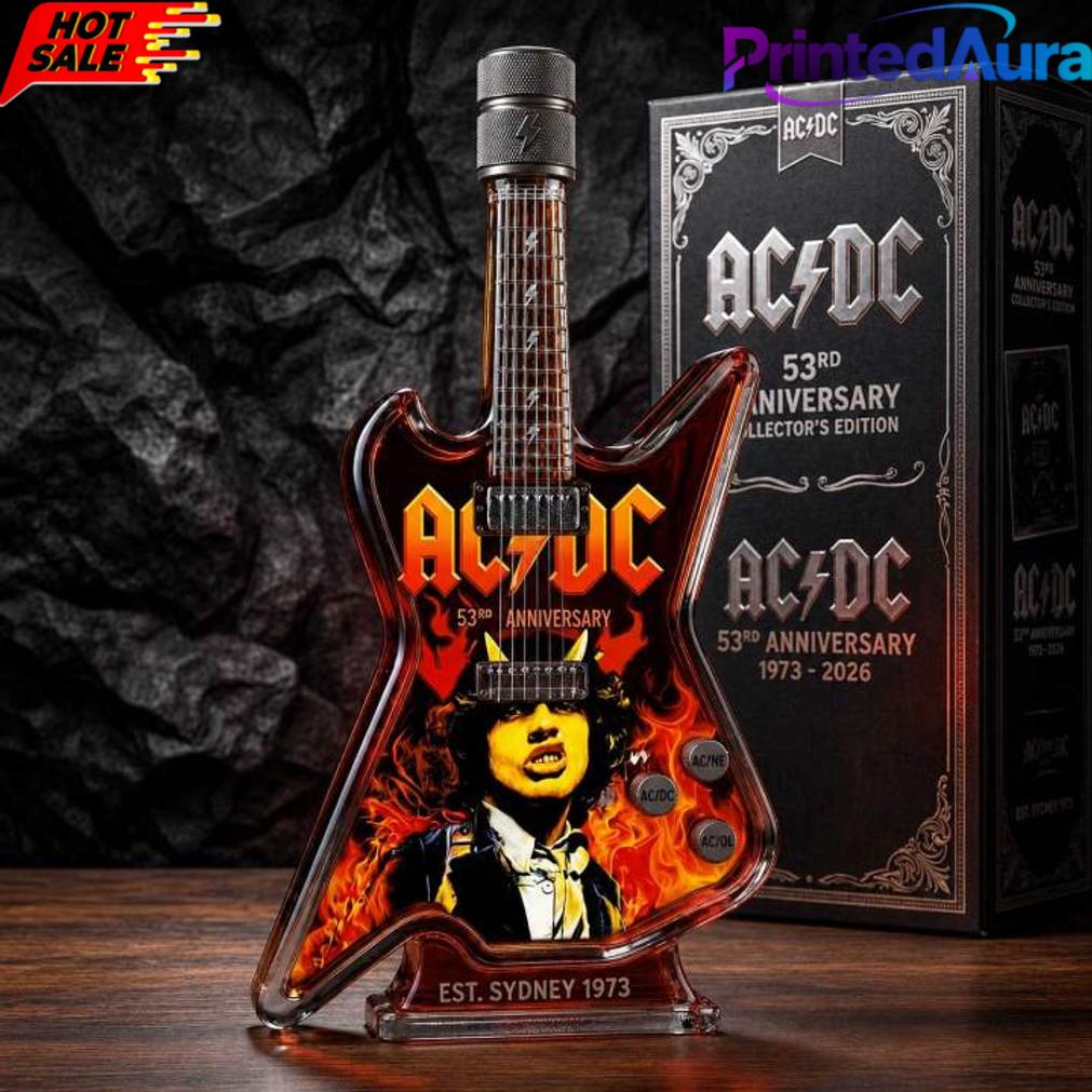 ACDC 53rd Anniversary Collector’s Edition Guitar-shaped Whiskey Bottle ACDC 53rd Anniversary Collector’s Edition Guitar-shaped Whiskey Bottle