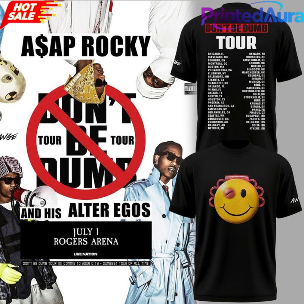 ASAP Rocky DON’T BE DUMB WORLD TOUR 2026 Black Edition Tee ASAP Rocky DON’T BE DUMB WORLD TOUR 2026 Black Edition Tee