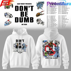 ASAP Rocky DON’T BE DUMB WORLD TOUR 2026 White Hoodie