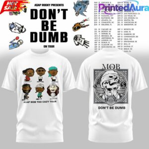 ASAP Rocky DON’T BE DUMB WORLD TOUR 2026 White Tee