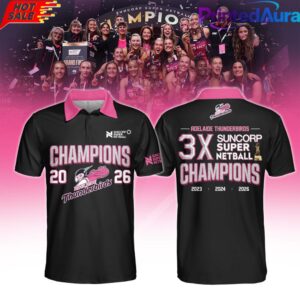 Adelaide Thunderbirds Champions Women’s 2026 Black Edition Polo