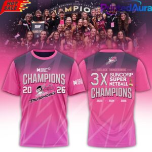 Adelaide Thunderbirds Champions Women’s 2026 Edition T-Shirt
