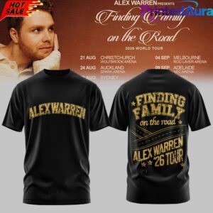 Alex Warren Finding Family on the Road AUS  NZ Tour 2026 Limited T-Shirt