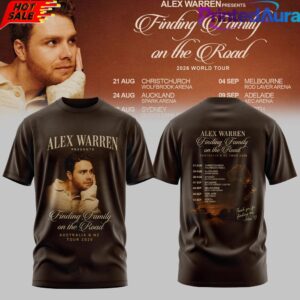 Alex Warren Finding Family on the Road AUS NZ Tour 2026 Limited T-Shirt 2
