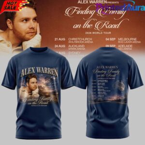Alex Warren Finding Family on the Road AUS NZ Tour 2026 Limited T-Shirt 3