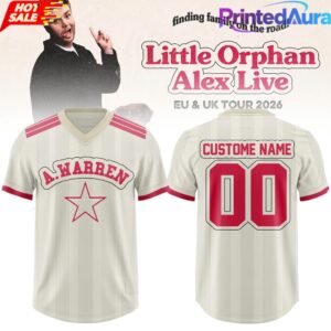 Alex Warren Little Orphan Alex Live 2026 Customize Football Jersey