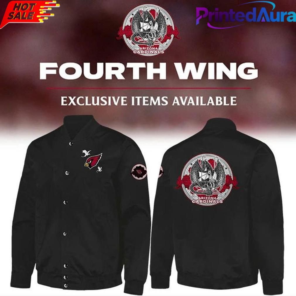 Arizona Cardinals x Fourth Wing Night 2026 Bomber Jacket Arizona Cardinals x Fourth Wing Night 2026 Bomber Jacket